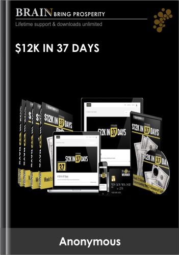 $12k In 37 Days 4 Week Master Class – Sean Terry