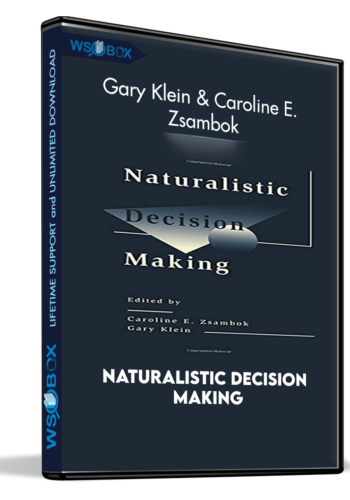 Naturalistic Decision Making  – Gary Klein & Caroline E. Zsambok