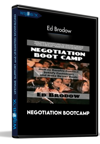 Negotiation Bootcamp – Ed Brodow