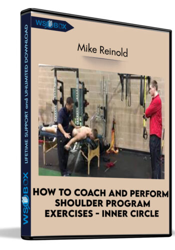 How To Coach And Perform Shoulder Program Exercises – Inner Circle – Mike Reinold