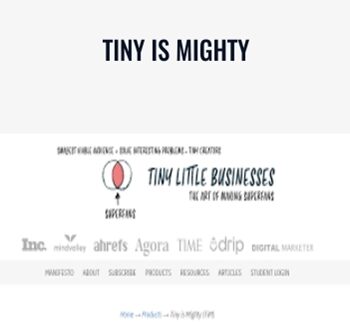 Tiny is Mighty – Andre Chaperon