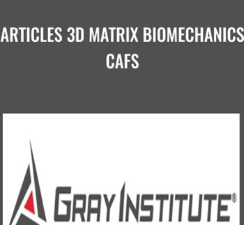 Articles 3D Matrix Biomechanics CAFS