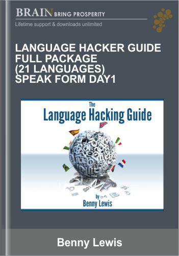 Language Hacker Guide Full Package (21 Languages) + Speak Form Day1 – Benny Lewis