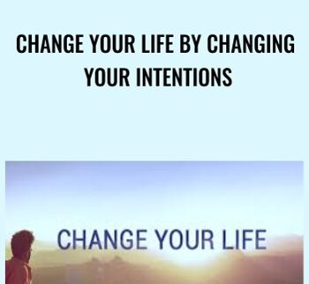 Change your Life by Changing Your Intentions - Hans Christian King