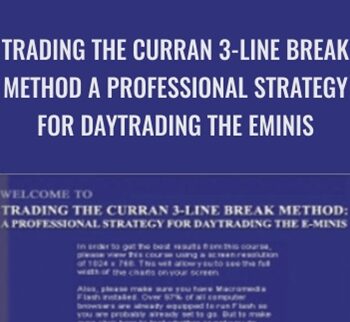 Trading The Curran 3-Line Break Method A Professional Strategy For Daytrading The Eminis - Chris Curran