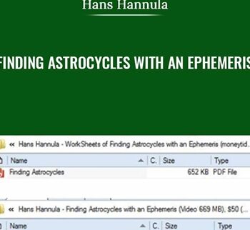 Finding Astrocycles with an Ephemeris - Hans Hannula