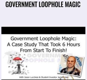 Government Loophole Magic – Jason Luchessi