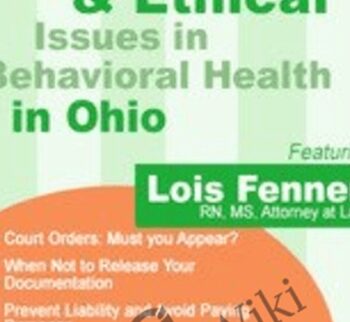 Kansas Legal and Ethical Issues for Mental Health Clinicians - Susan Lewis
