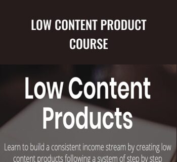 Low Content Product Course – David Ford