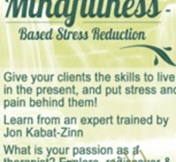 Mindfulness Based Stress Reduction - Elana Rosenbaum
