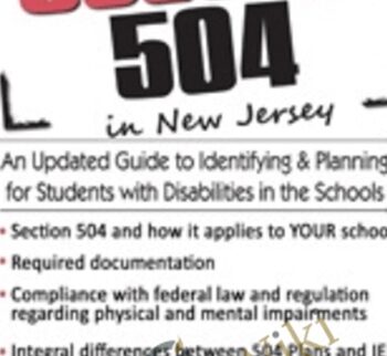 Section 504 in New Jersey: An Updated Guide to Identifying & Planning for Students with Disabilities in the Schools - John B. Comegno II