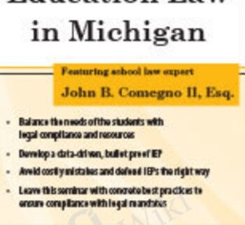 Special Education Law in Michigan - John B. Comegno II