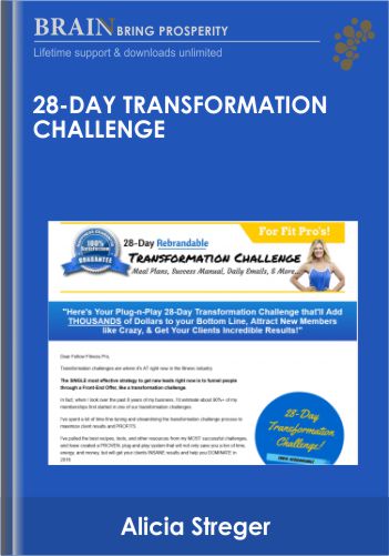 28-Day Transformation Challenge – Alicia Streger