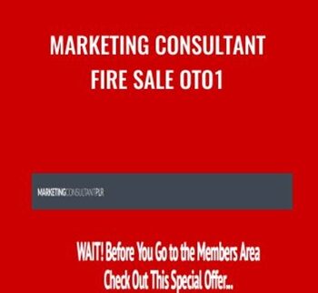 Marketing Consultant Fire Sale OTO1