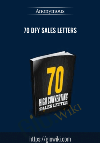70 DFY Sales Letters