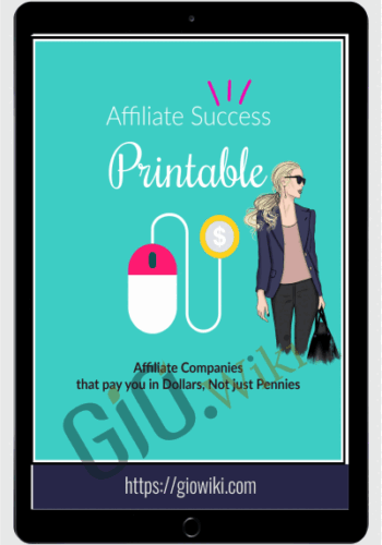 Affiliate Success Printable - Kristie Chiles