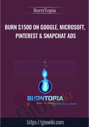 Burn $1500 on Google, Microsoft, Pinterest & Snapchat ADS - BurnTopia