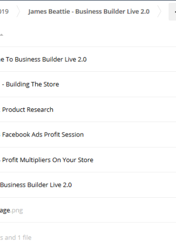 Business Builder Live 2.0 – James Beattie