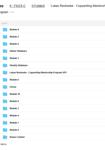Copywriting Mentorship Program – Lukas Resheske