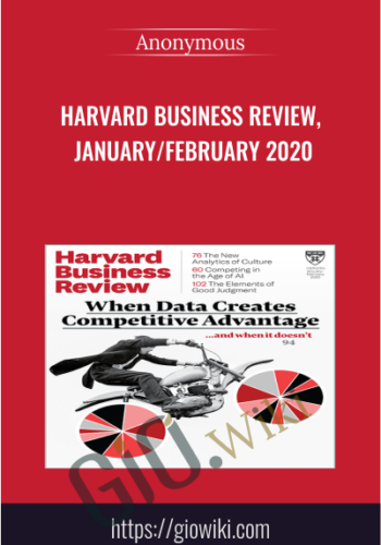 Harvard Business Review, January/February 2020
