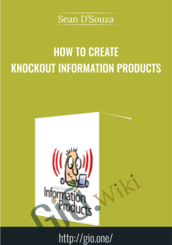 How to create knockout information Products - Sean D’Souza