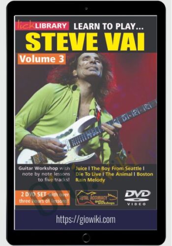 Learn to play Steve Vai Volume 3 (2 DVD set) - Andy James