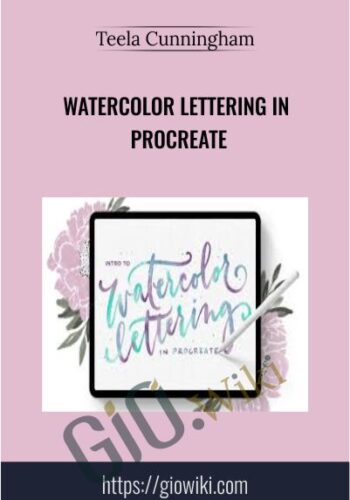 Watercolor Lettering in Procreate - Teela Cunningham
