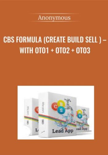 CBS Formula (Create Build Sell ) – With OTO1 + OTO2 + OTO3