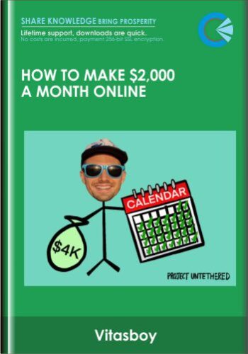 How To Make $2,000 A Month Online – Vitasboy