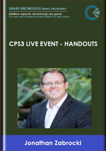 CPS3 Live Event – Handouts – Jonathan Zabrocki