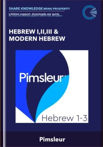 Hebrew I,II,III & Modern Hebrew – Pimsleur