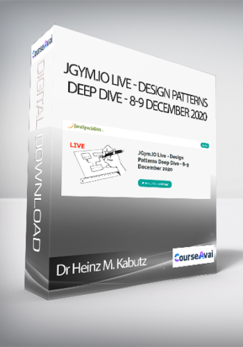 Dr Heinz M. Kabutz – JGym.IO Live – Design Patterns Deep Dive – 8-9 December 2020