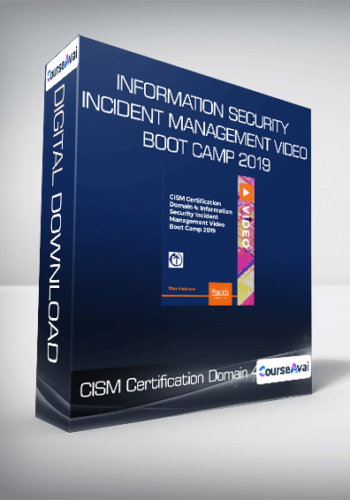 CISM Certification Domain 4- Information Security Incident Management Video Boot Camp 2019