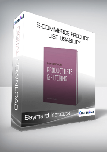 Baymard Institute - E-Commerce Product List Usability