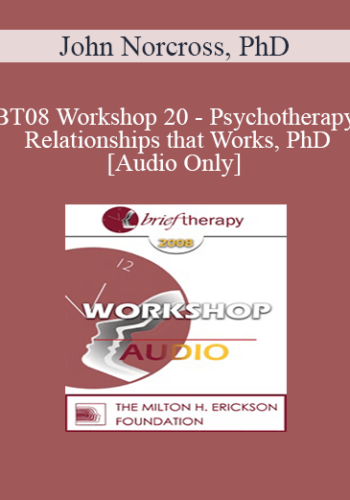 [Audio Only] BT08 Workshop 20 - Psychotherapy Relationships that Work: Tailoring the Relationship to the Individual Client - John Norcross, PhD