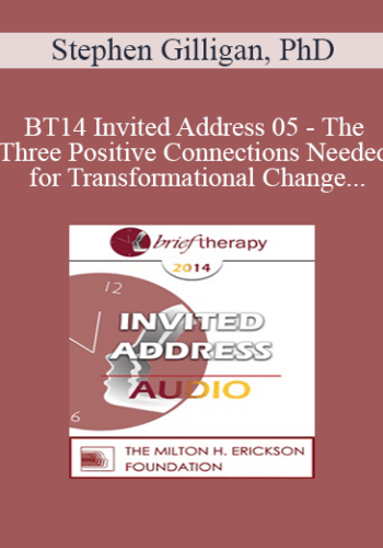 [Audio] BT14 Invited Address 05 – The Three Positive Connections Needed For Transformational Change – Stephen Gilligan, PhD