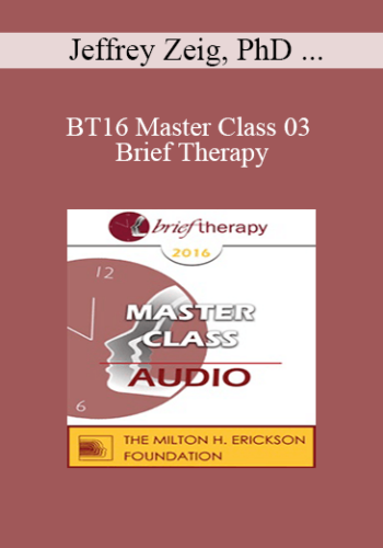 [Audio] BT16 Master Class 03 - Brief Therapy: Experiential Approaches Combining Gestalt and Hypnosis (III) - Jeffrey Zeig, PhD and Erving Polster, PhD