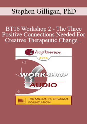 [Audio] BT16 Workshop 2 – The Three Positive Connections Needed For Creative Therapeutic Change – Stephen Gilligan, PhD