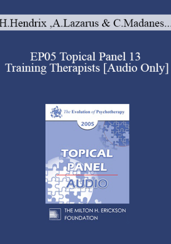 [Audio] EP05 Topical Panel 13 – Training Therapists – Harville Hendrix, Ph.D., Arnold Lazarus, Ph.D., Cloe Madanes, Scott Miller, Ph.D.