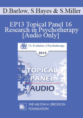 [Audio] EP13 Topical Panel 16 - Research in Psychotherapy - David Barlow, PhD, Steven Hayes, PhD, and Scott Miller, PhD