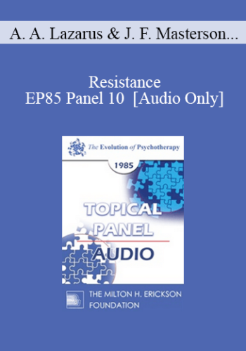 [Audio] EP85 Panel 10 – Resistance – Arnold A. Lazarus, Ph.D. James F. Masterson, M.D. Erving Polster, Ph.D. Jeffrey K. Zeig, Ph.D.