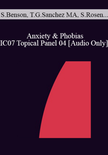 [Audio] IC07 Topical Panel 04 – Anxiety & Phobias – Sonja Benson, PhD, Teresa Garcia-Sanchez MA, ECP, Sidney Rosen, MD, R. Reid Wilson, PhD