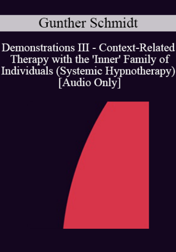 [Audio] IC92 Workshop 41b - Demonstrations III - Context-Related Therapy with the 'Inner' Family of Individuals (Systemic Hypnotherapy) - Gunther Schmidt, M.D.