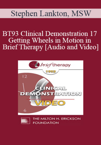 BT93 Clinical Demonstration 17 – Getting Wheels In Motion In Brief Therapy – Stephen Lankton, MSW
