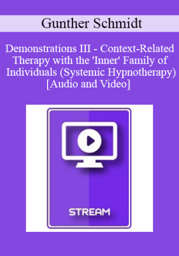 IC92 Workshop 41b - Demonstrations III - Context-Related Therapy with the 'Inner' Family of Individuals (Systemic Hypnotherapy) - Gunther Schmidt, M.D.
