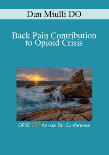 Dan Miulli DO – Back Pain Contribution To Opioid Crisis