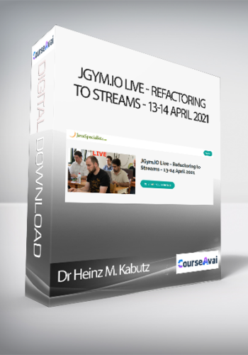 Dr Heinz M. Kabutz - JGym.IO Live - Refactoring to Streams - 13-14 April 2021