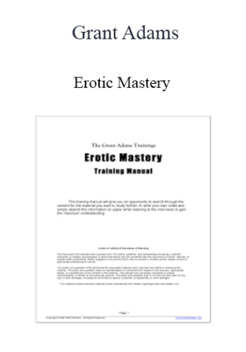 Grant Adams – Erotic Mastery