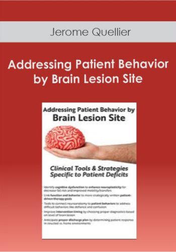 Jerome Quellier – Addressing Patient Behavior By Brain Lesion Site