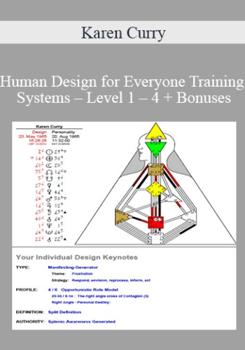 Karen Curry – Human Design For Everyone Training Systems – Level 1 – 4 + Bonuses